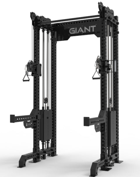 GIANT BD3X Axis 4-Post - Half Rack Functional Trainer Bundle (Tall)