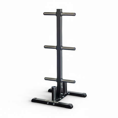 GIANT Bumper Plate Tree w/ Bar Storage