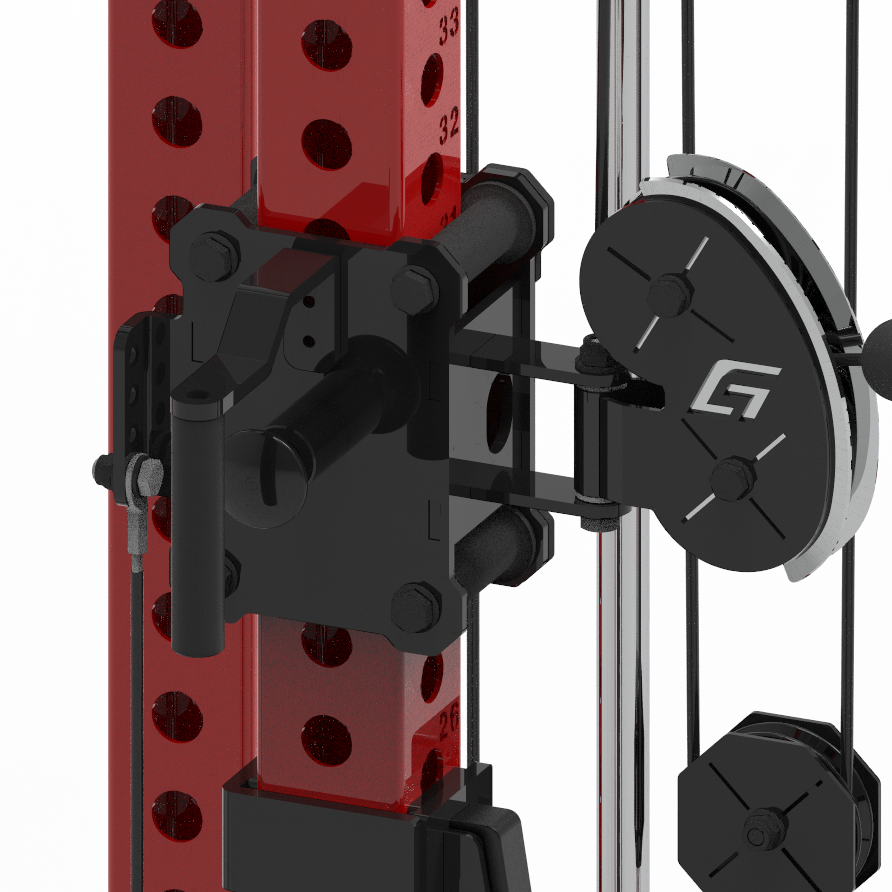BD3X AXIS 4 Post Functional Trainer Half Rack 82.5"