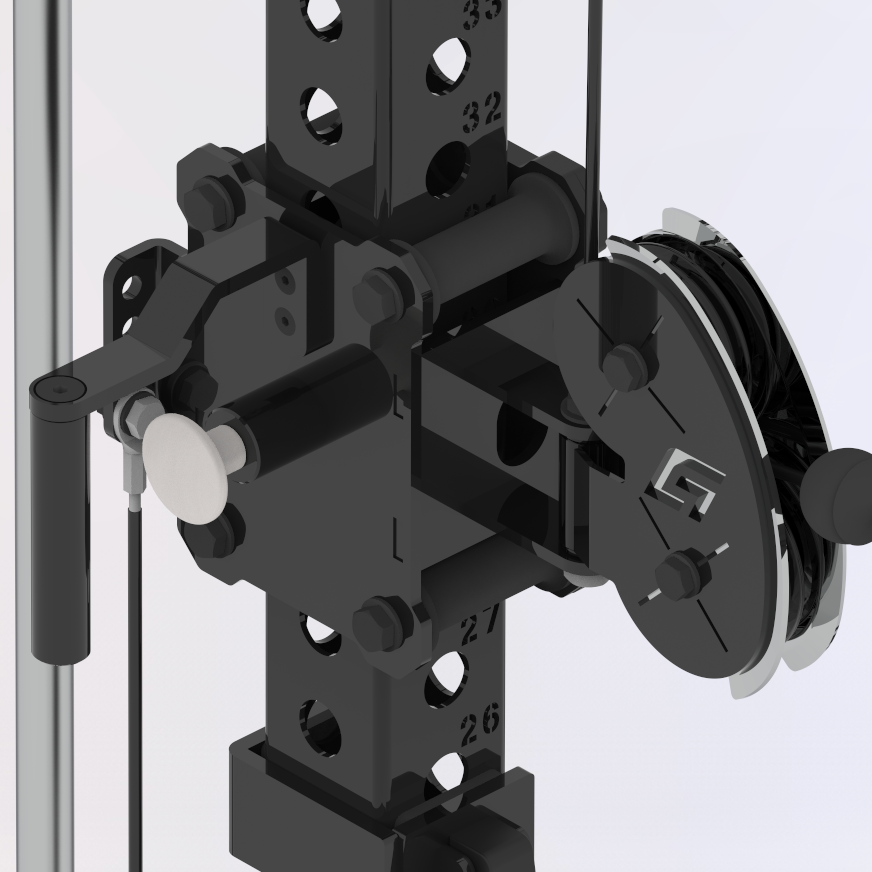 BD3X AXIS 4 Post Functional Trainer Half Rack 82.5"