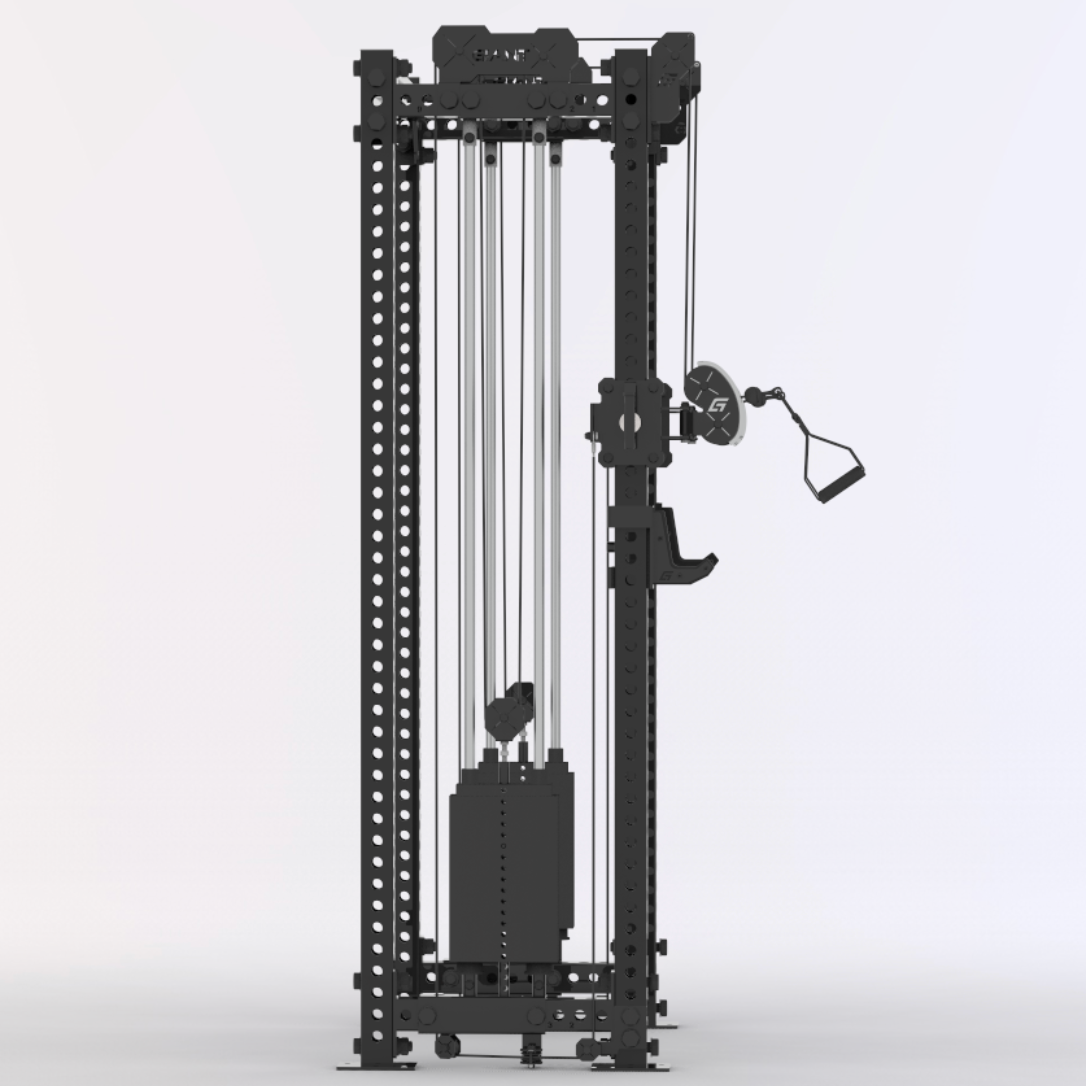 BD3X AXIS 4 Post Functional Trainer Half Rack 82.5"