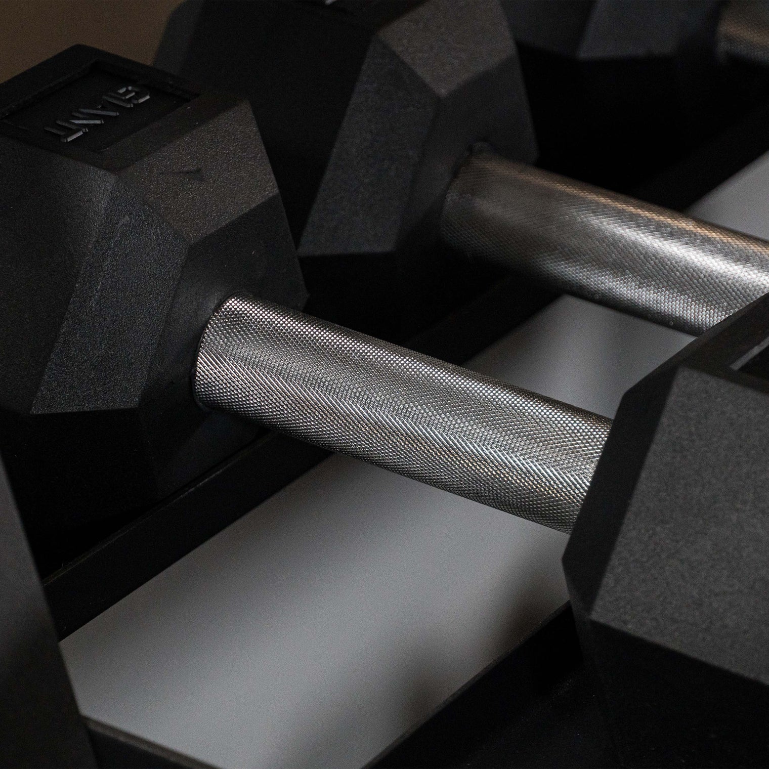 Rubber Hex Dumbbell Sets - Straight