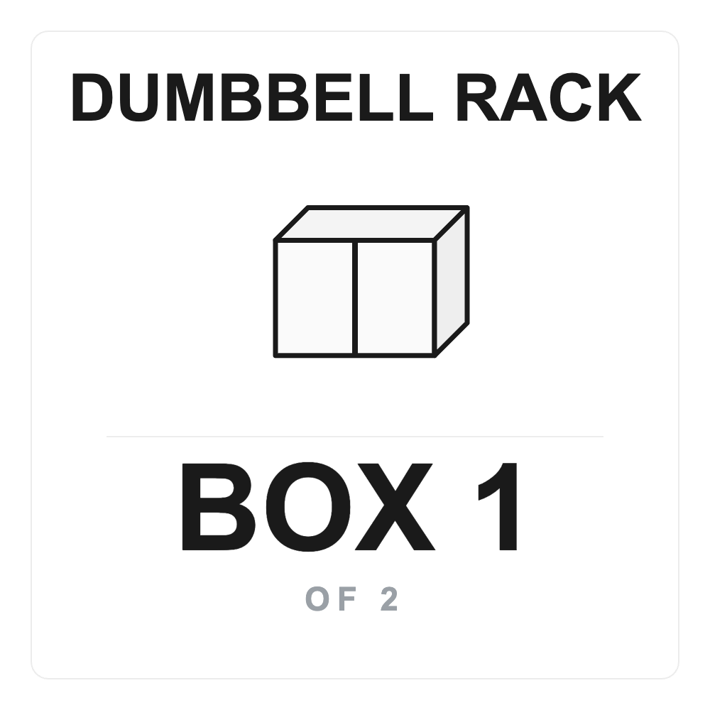 Dumbbell Rack Box 1 label