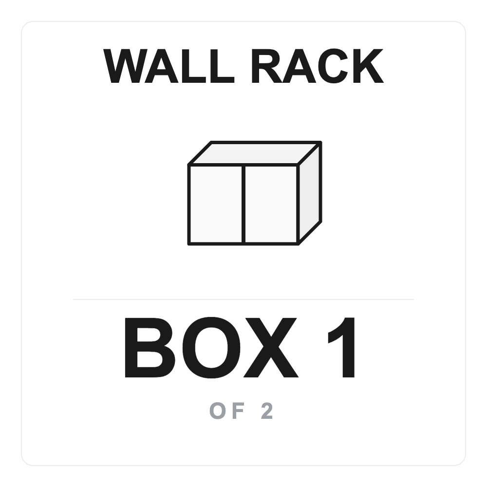 Wall Rack Box 1 label