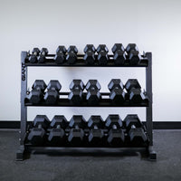 Rubber Hex Dumbbell Sets - Straight