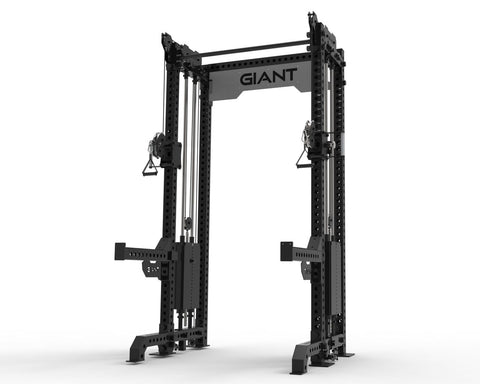 GIANT BD3X Axis 4-Post - Half Rack Functional Trainer Bundle (Tall)