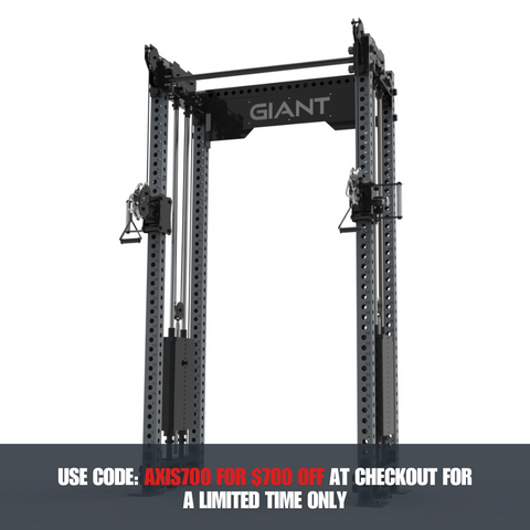 GIANT BD3X Axis 4-Post - Half Rack Functional Trainer Bundle (Tall)