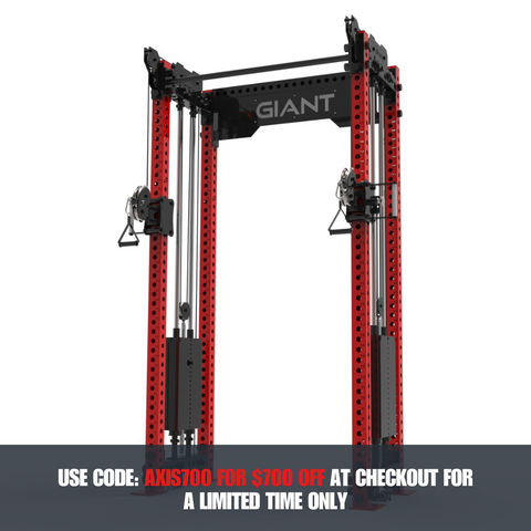 GIANT BD3X Axis 4-Post - Half Rack Functional Trainer Bundle (Tall)