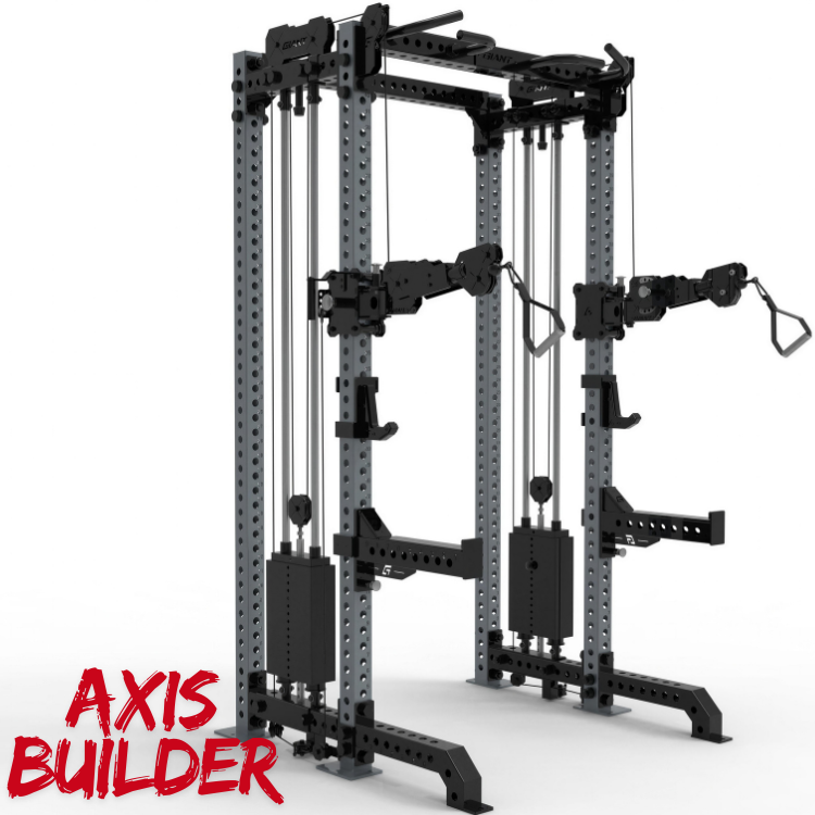 BD3X AXIS Functional Trainer Half Rack - 4 Post