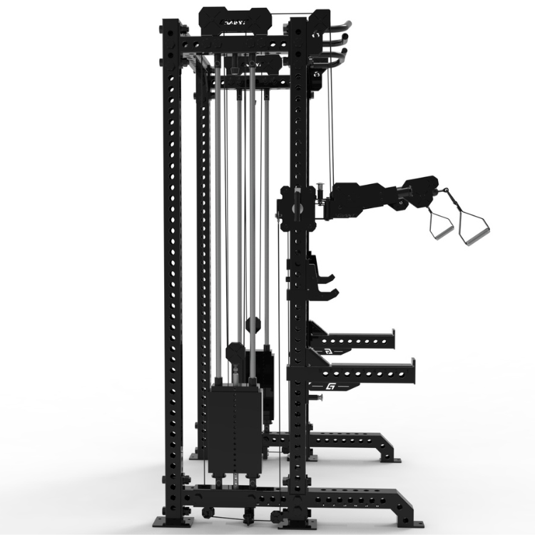 BD3X AXIS Functional Trainer Half Rack - 4 Post
