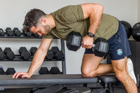 Rubber Hex Dumbbell Sets - Straight