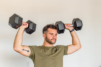 Rubber Hex Dumbbell Sets - Straight