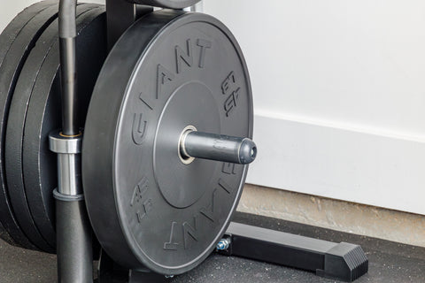 GIANT Bumper Plate Tree w/ Bar Storage