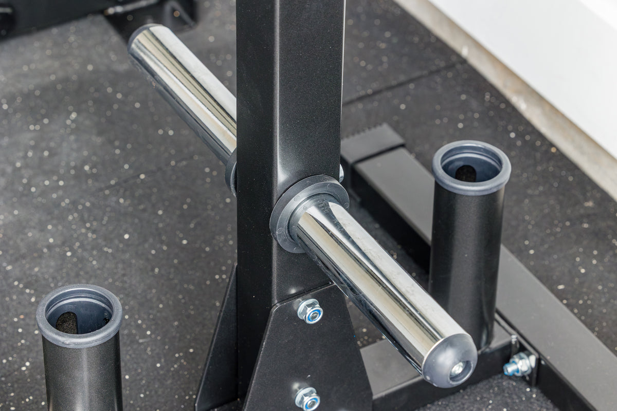 Bumper Plate Tree with Bar Storage | Plate Rack – Giant Lifting