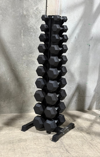 Rubber Hex Dumbbell Sets - Straight