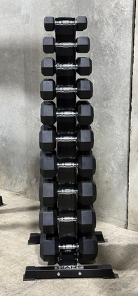 GIANT Rubber Hex Dumbbell Sets - Ergonomic