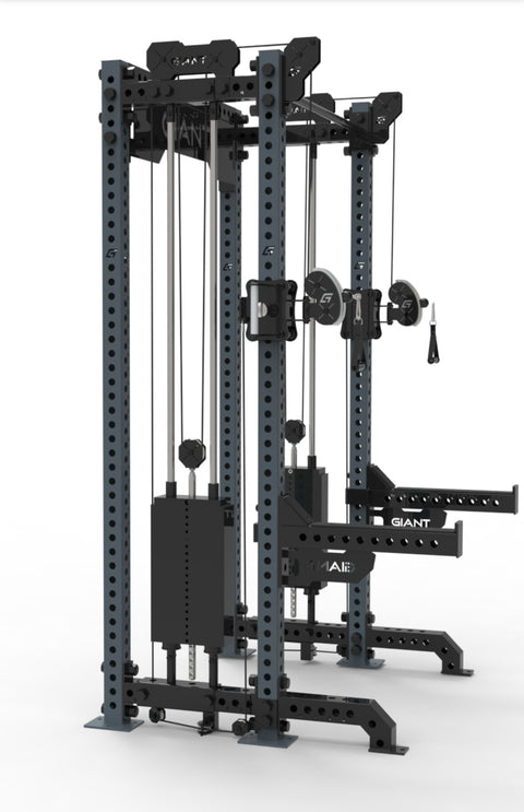 GIANT BD3X Axis 4-Post - Half Rack Functional Trainer Bundle (Tall)