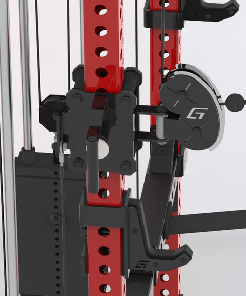 GIANT BD3X Axis 4-Post - Half Rack Functional Trainer Bundle (Tall)