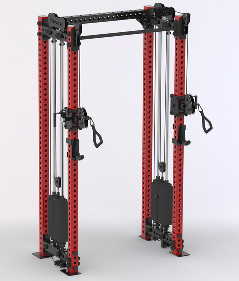 GIANT BD3X Axis 4-Post - Half Rack Functional Trainer (Short)