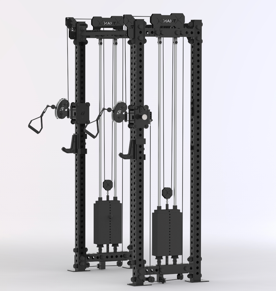 BD3X AXIS 4 Post Functional Trainer Half Rack 82.5"