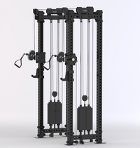 BD3X AXIS 4 Post Functional Trainer Half Rack 82.5"