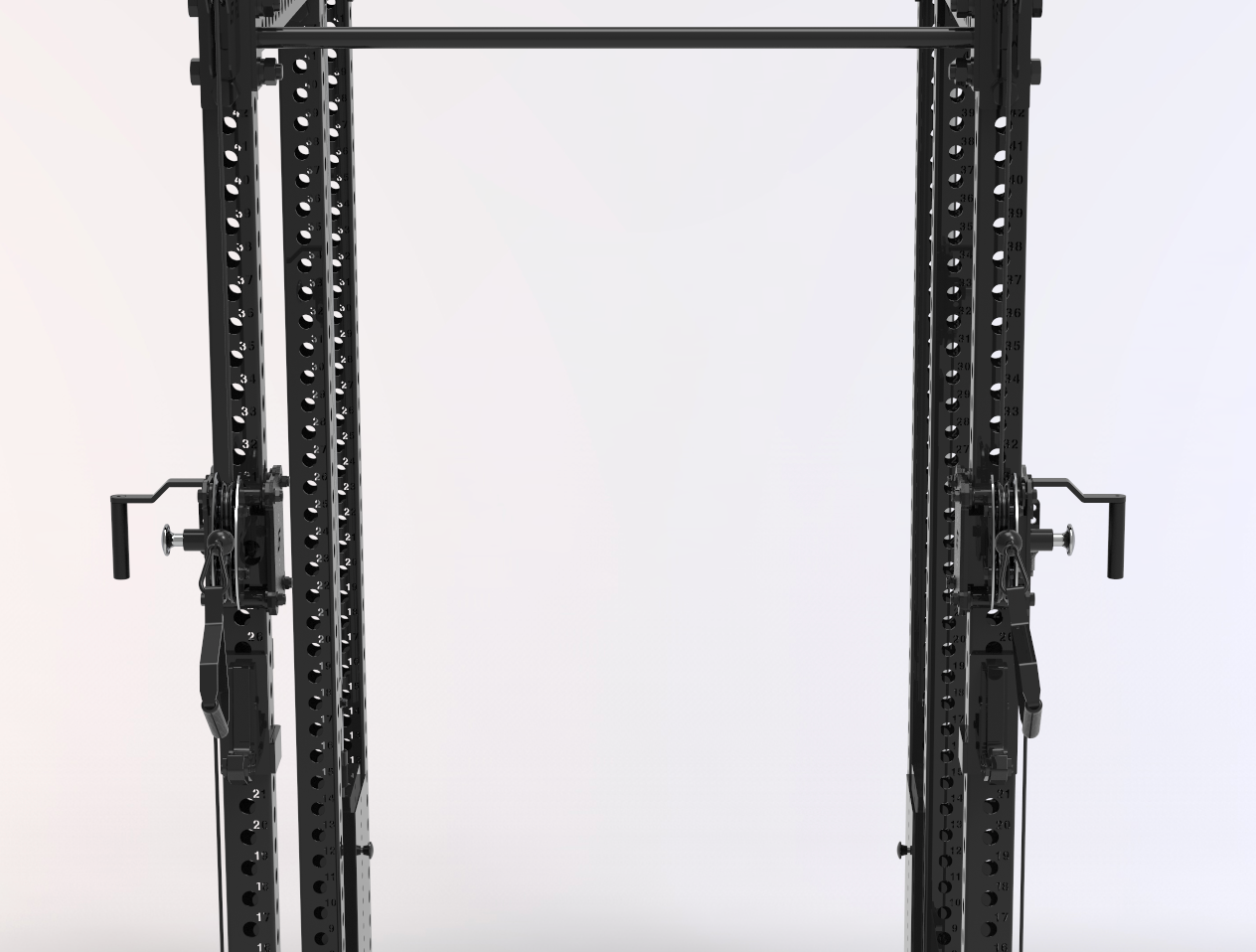 BD3X AXIS 6 Post Functional Trainer Half Rack 82.5"
