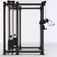 BD3X AXIS 6 Post Functional Trainer Half Rack 82.5"