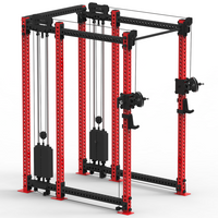 BD3X AXIS 6 Post Functional Trainer Half Rack 82.5"