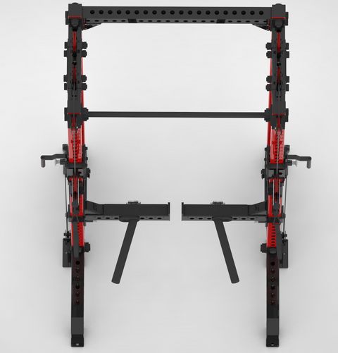 GIANT BD3X Axis 4-Post - Half Rack Functional Trainer Bundle (Tall)
