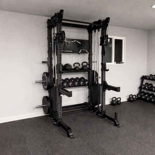 GIANT BD3X Axis 4-Post - Half Rack Functional Trainer Bundle (Tall)
