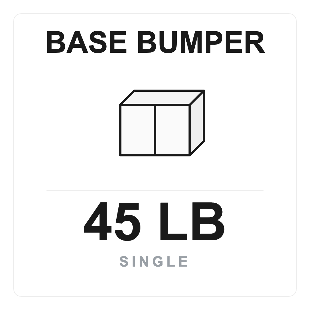 Base Bumper 45 LB Single box label
