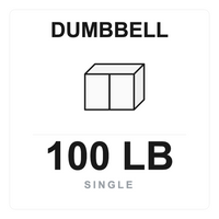 Ergo Dumbbell 100 LB Single box label