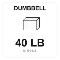 Ergo Dumbbell 40 LB Single box label