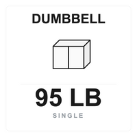 Ergo Dumbbell 95 LB Single box label