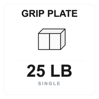 Grip Plate 25 LB Single box label