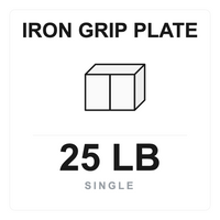 Iron Grip Plate 25 LB Single box label