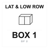 Lat Low Row Box 1 label