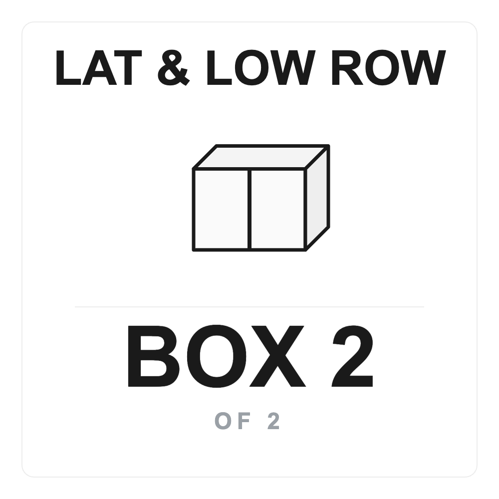 Lat Low Row Box 2 label