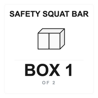 Safety Squat Bar Box 1 label