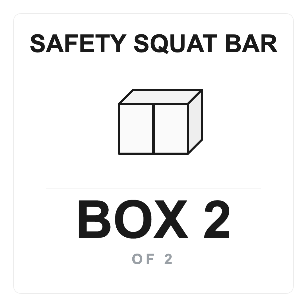 Safety Squat Bar Box 2 label